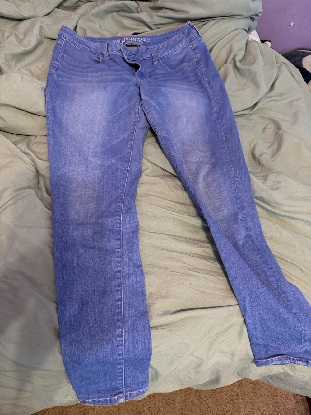 American Eagle Outfitters Vintage Wash Blue Straight Leg Jeans